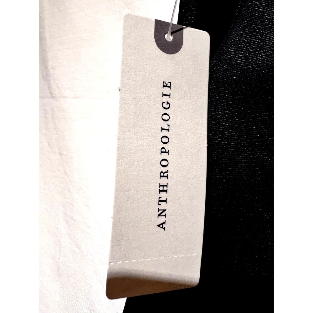 ANTHROPOLOGIE BLACK ABOVE THE KNEE LENGTH SKIRT NWT SIZE XL - Picture 3 of 7
